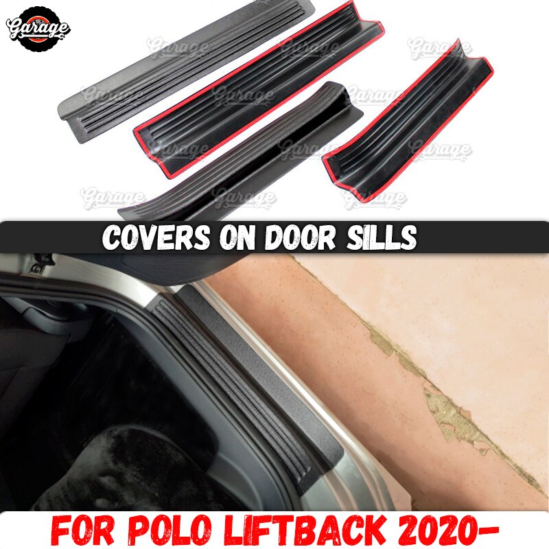 Guard Covers Op Dorpels Voor Liftback -Abs Plastic Pads Accessoires Beschermende Platen Krassen Auto Styling Tuning