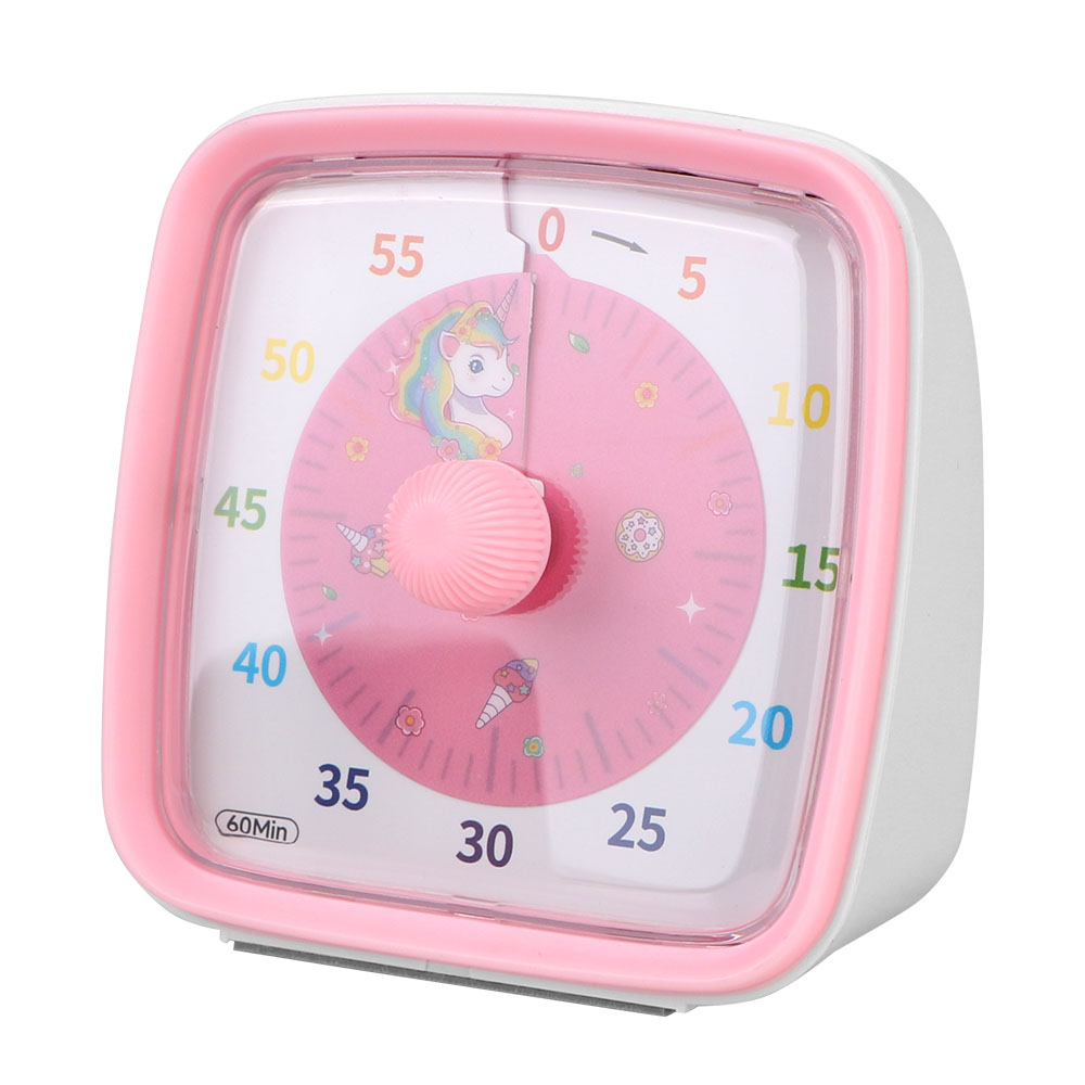Zeit management Tool 60 Minuten ultra leise visuelle Timer Wecker Kinder Kinder Erinnerung Countdown Timer Nachtlicht: Black