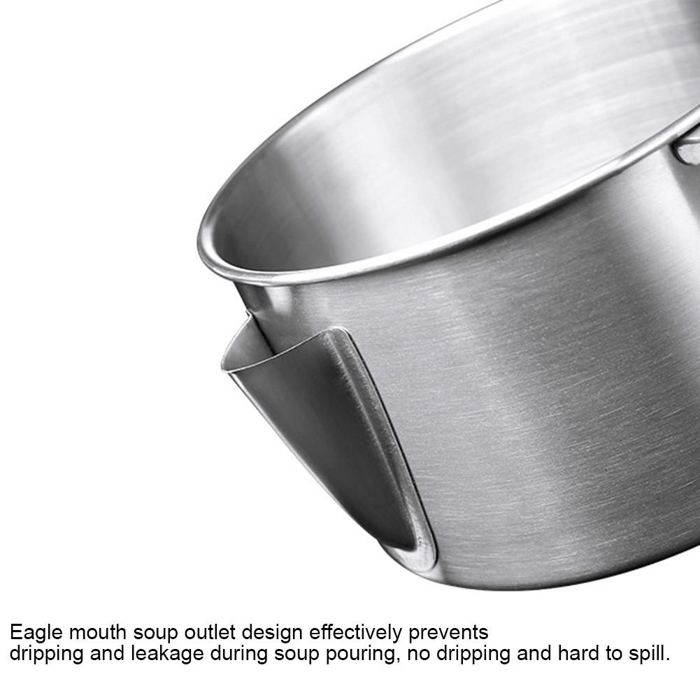 Køkken fedtudskiller 304 rustfrit stål olie suppe separator olie filter si gryde madlavning køkken gadgets si skål