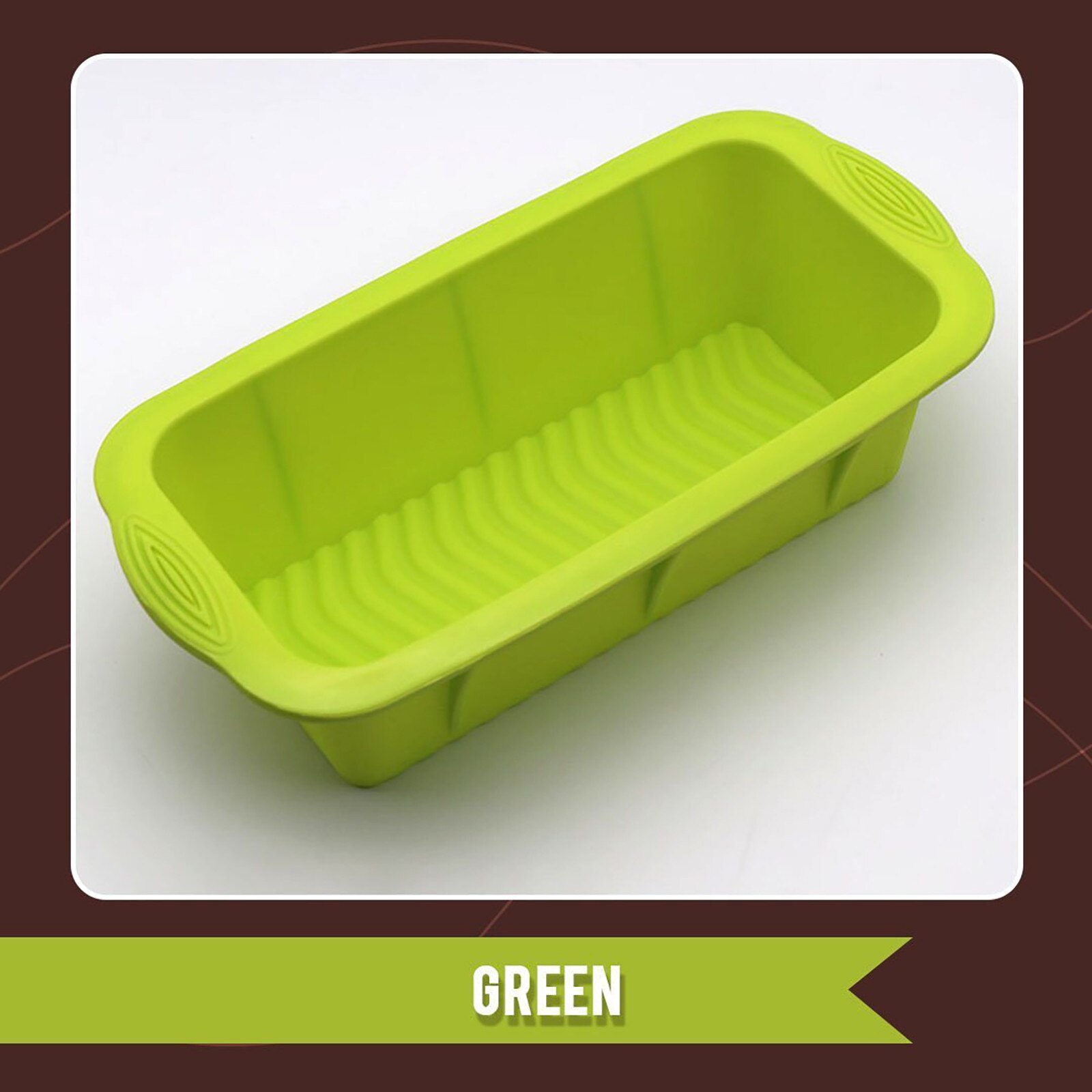 Grande retângulo de silicone não vara pão bolo bolo molde bakeware cozimento pan forno não-vara molde de cozimento n50