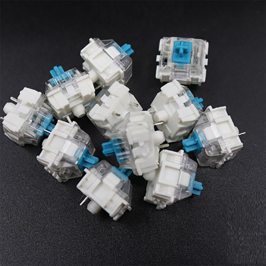 10PCS Mechanical Key Board Red Black Blue Brown Key Switch 3Pin Thin Compatible Switch