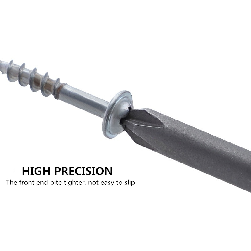 12pcs Set Security Tamper Proof Magnetic Screwdriver Drill Bit Screwdriver Bits Hex Torx Flat Head 1/4 "50mm 75mm 100mm