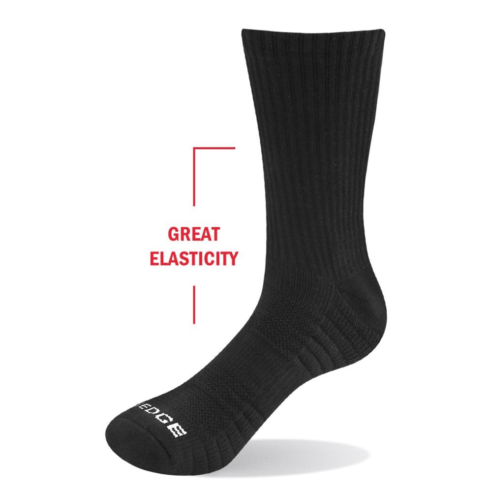 YUEDGE 3 pairs of socks men's black socks white socks formal cotton socks brand breathable work casual socks