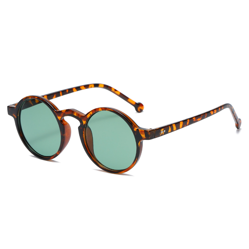 Gafas de sol redondas pequeñas para ciclismo para motocicleta, gafas de sol negras de de Vintage para hombre y mujer, gafas de conducción Unisex: Verde militar