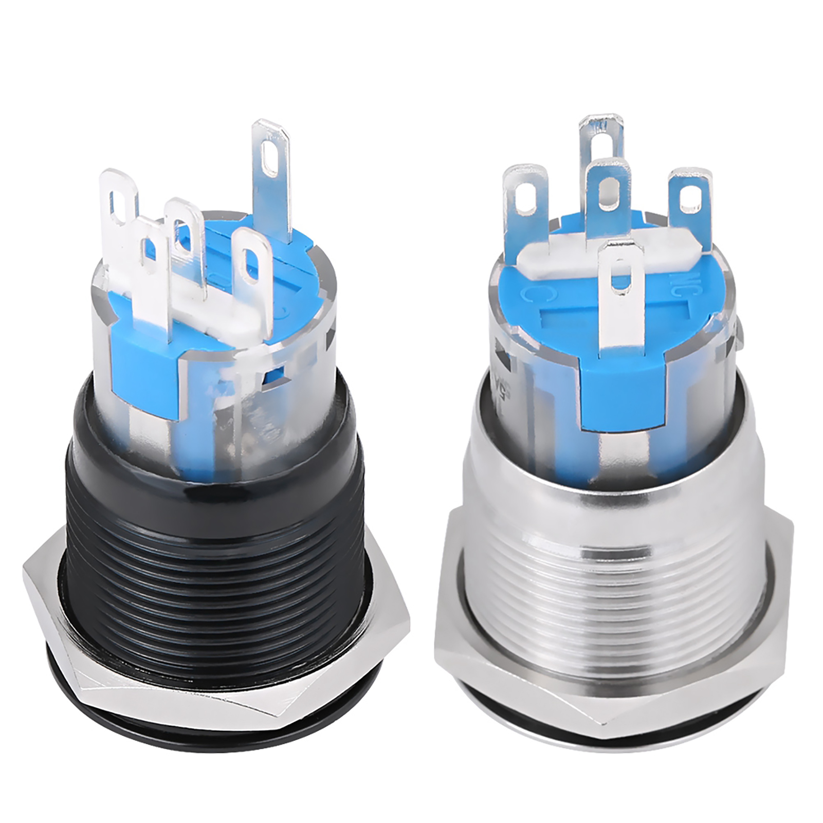 Interruptor de arranque de motor de coche, botón de arranque de motor de coche, LED blanco, 12V