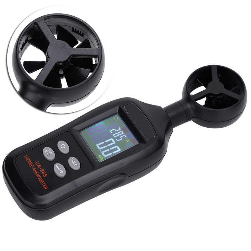 UA965 High Accuracy Mini Digital Anemometer Handheld Wind Speed Meter Measuring Tools Wind Speed Measurement