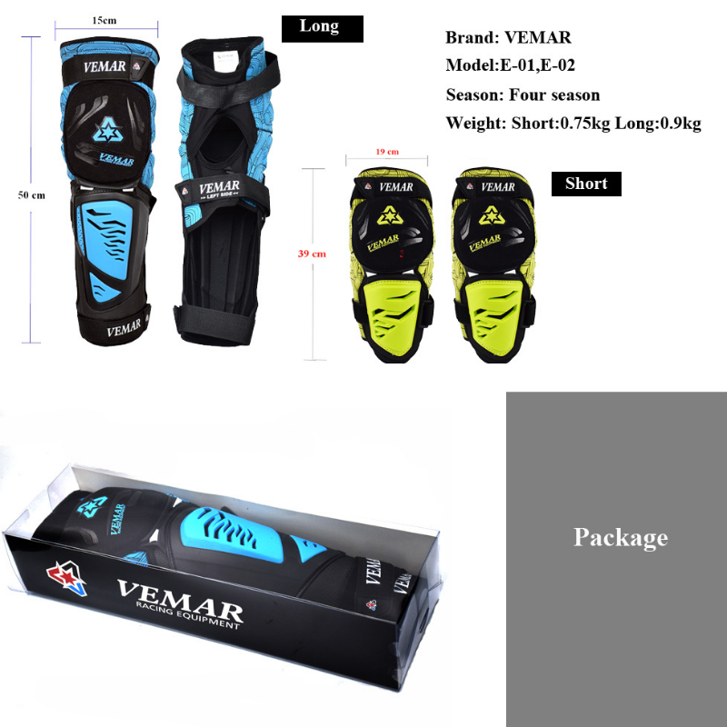 VEMAR MTB Knee Protector Guard Mountain Bike Knee Pads Slider BMX DH ATV Motorcycle Protective Gear Motocross Knee Protection