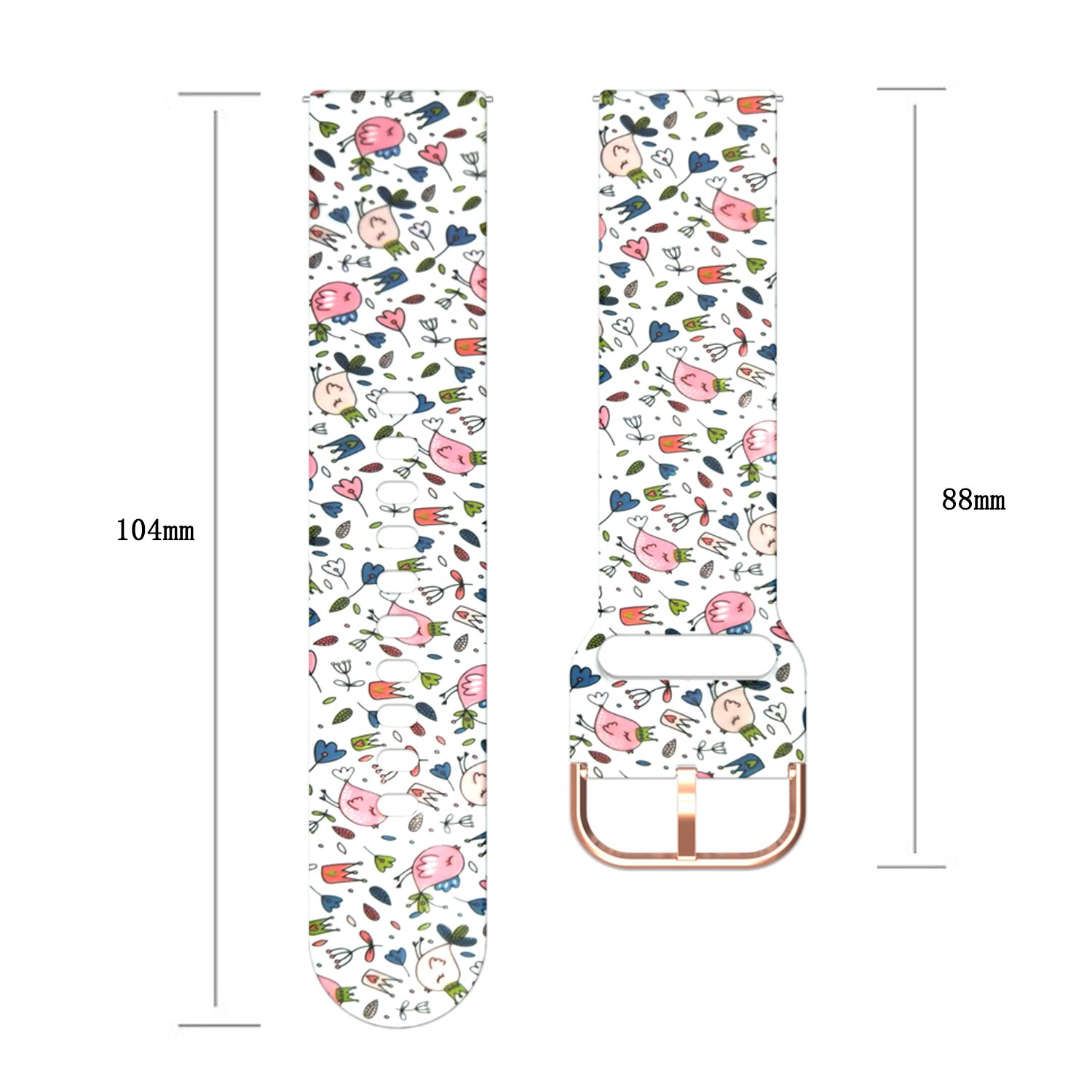 Correa de silicona para reloj Garmin Vivoactive 3, banda suave de camuflaje con impresión de 20mm, Active 5 / 645 245 165/ Venu Sq 2