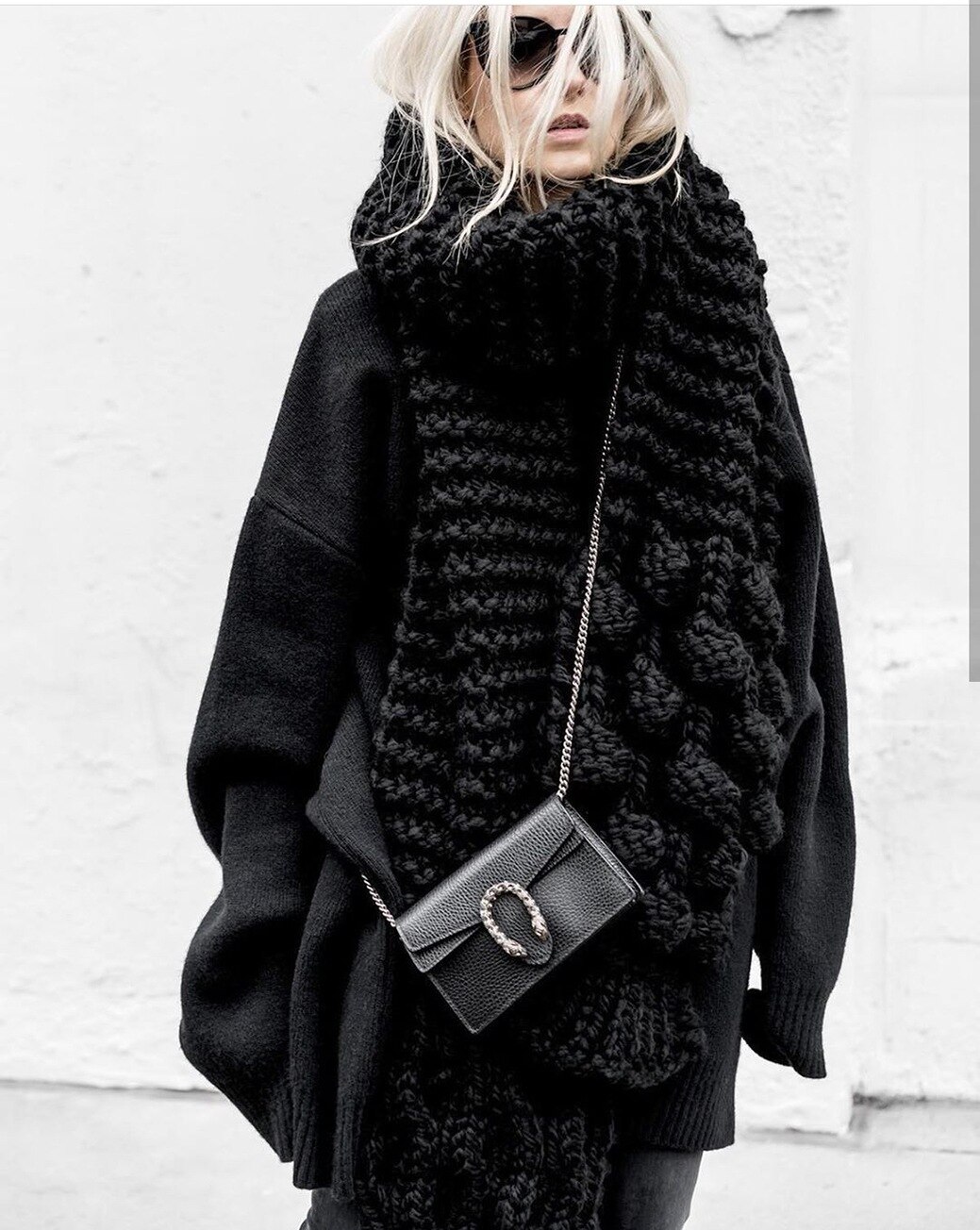 knitted wool neck manual rod needle thick needle wool winter warm scarf shawl