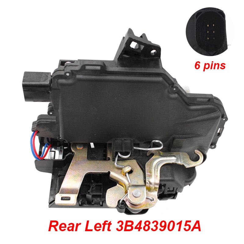 Actuadores de pestillo de cerradura de puerta, accesorio para Passat B5 Golf MK4 3B1837015A 3B1837016A 3B4839015A 3B4839016A,: Rear Left