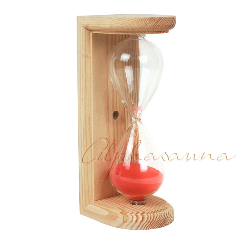 15 Minuten Luxus Sauna Uhr Rosa Sand Wandmontage Sanduhr Sanduhr