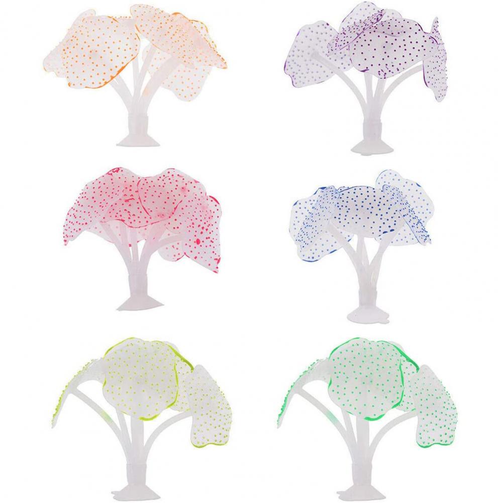 The Glowhouse Premium Pack van 8 - Kleurrijk geassorteerde kunstmatige plastic tropische vissen kwallen & zeepaardje voor bubble lamp aquarium