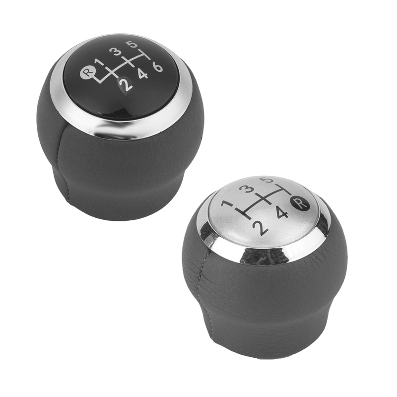Pommeau de levier de vitesse en plastique Abs Mt, 2 pièces, 6 vitesses, pour Toyota Corolla 2007 / Rav4 Avensis Yaris D4D