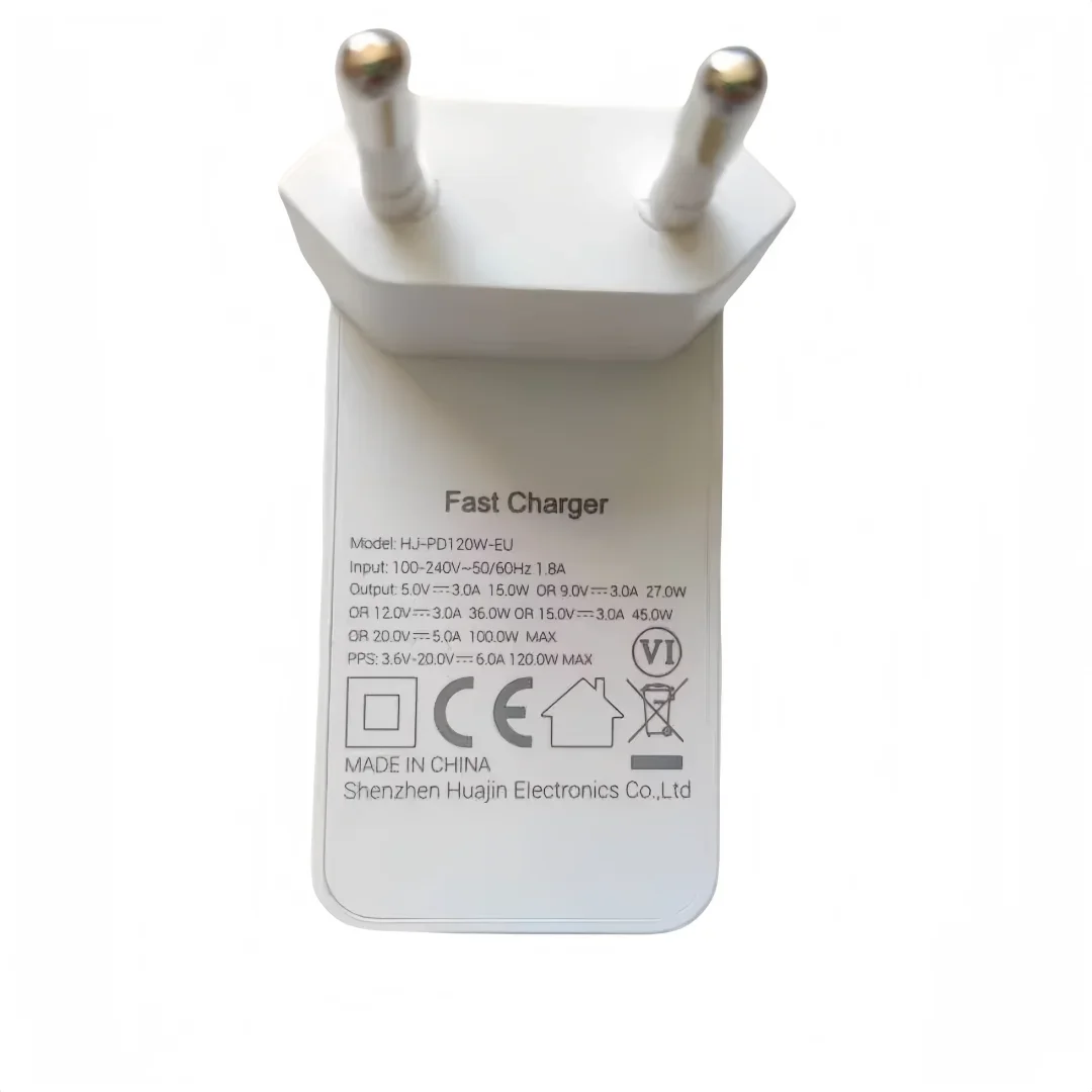 Original Essential Charger 120 W Set für 8849 Unihertz Tank 3/3 Pro: EU-Stecker-Adapter und Typ-C-Kabel