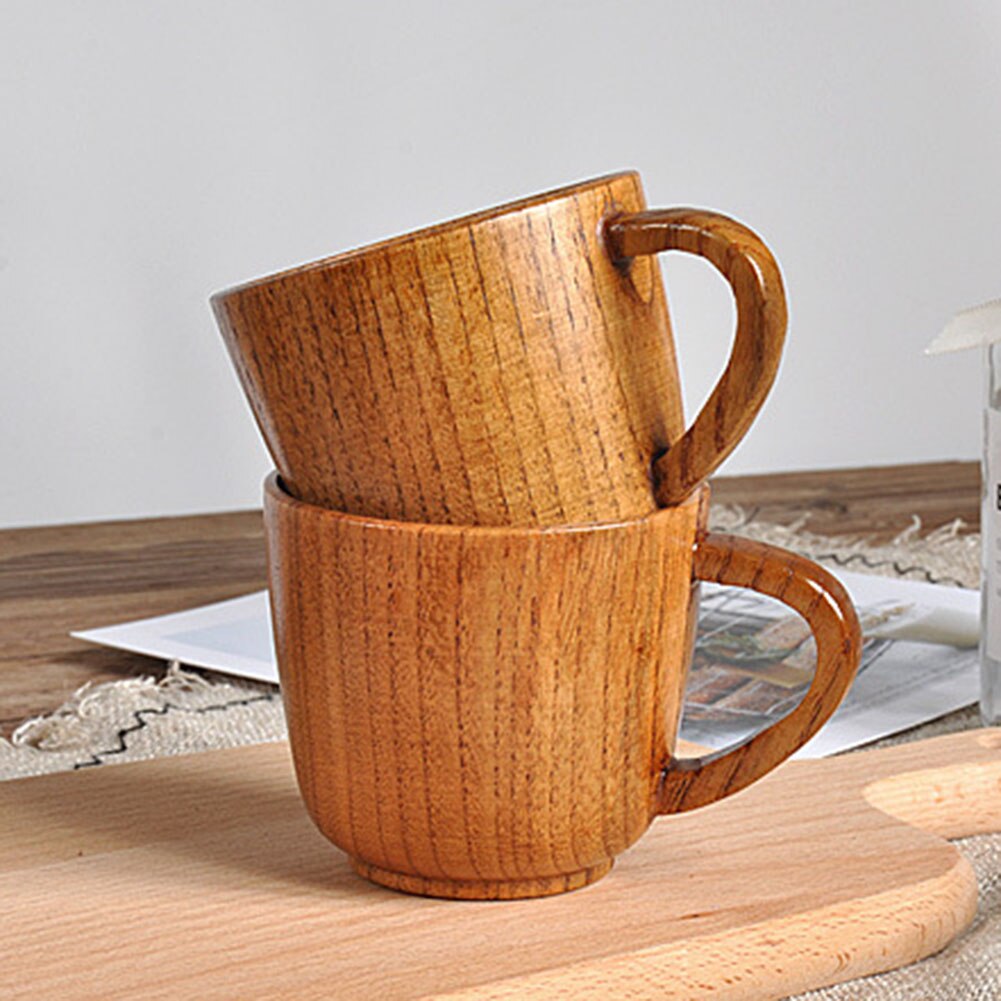 Tazas de bambú para beber café, cerveza, taza de té de viaje, botella de agua para el hogar hecha a mano,