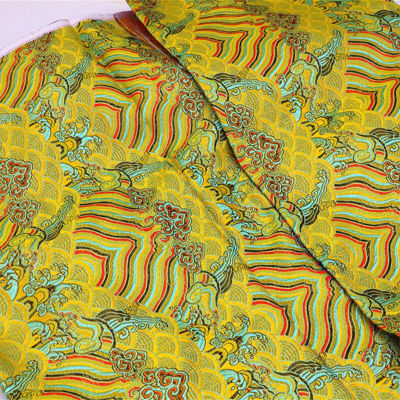 Blossom stijl Brokaat satijn Stof Damast Jacquard Kleding Kostuum Bekleding Inrichting Gordijn Kleding Materiaal DOOR meter