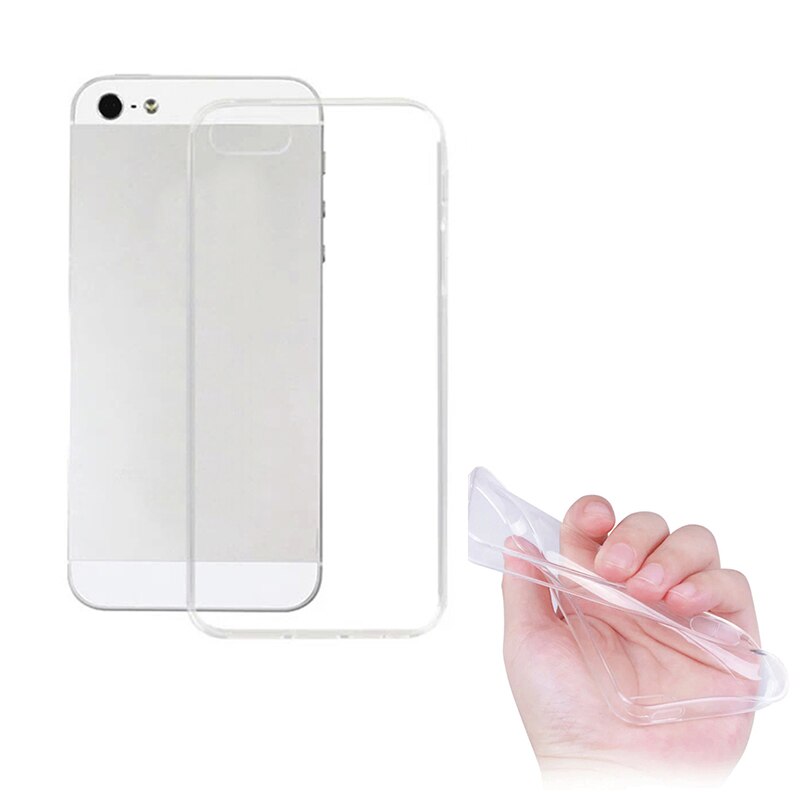 Voor Iphone X Case Hybrid Shockproof Soft Case Slim Clear Soft Tpu Cover Ondersteuning Draadloos Opladen Voor Apple 5.8" iphone 5 5 S 5se