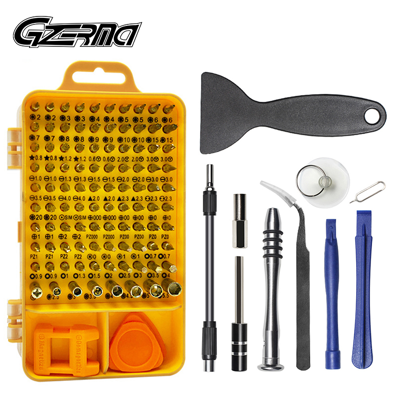 Gzerma Laptop Mobiele Telefoon Reparatie Tool Sets Precisie Magnetische Schroevendraaier Kit Voor Iphone Mobiele Telefoon Smartphones Horloge Reparatie