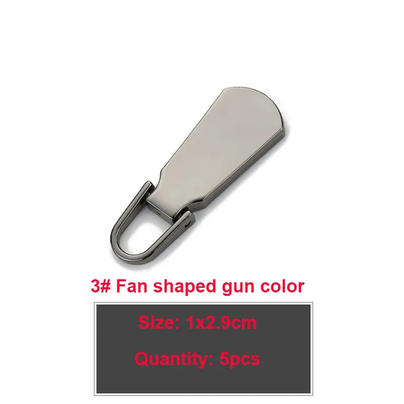 5 stuks Rits Pull Vervanging Metalen Rits Pull Reparatie Rits Pull Tab voor Bagage Koffer Rugzak Jas Zakken Jas Laarzen