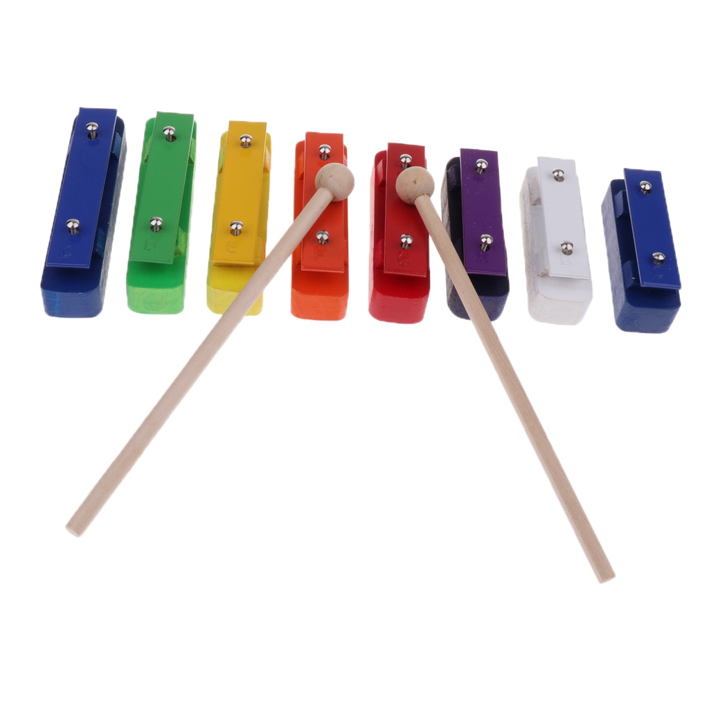 8 Toetsen Xylofoon Mallet Stok Oefening Kids Intelligence Voor Kinderen