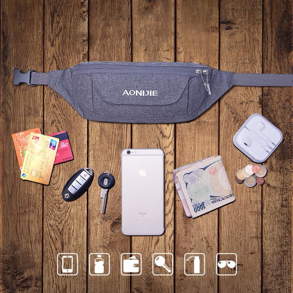 AONIJIE Unisex Waistpack Pouch Outdoor Camping Wandelen Hardlopen Taille Zakken Taille Zakken Met Verstelbare Riem