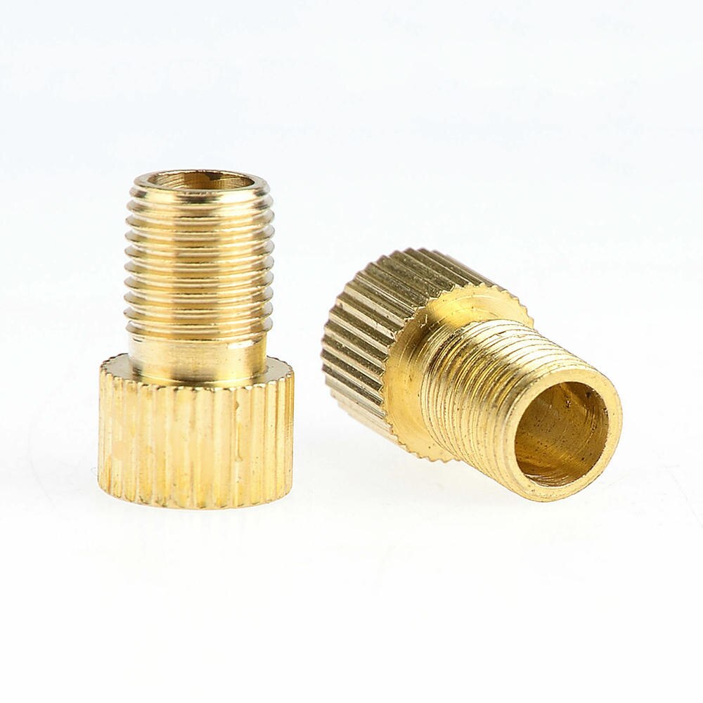 5 st ventil adapter pump cykel konvertera koppar cykel luftventil adapter adaptrar hjul gas munstycke rör verktyg