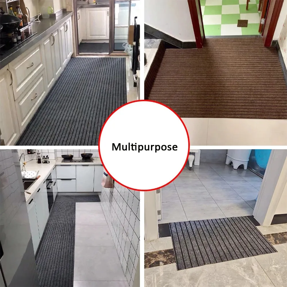 Alfombra de cocina antideslizante absorbente de aceite, alfombra de cocina larga moderna para pasillo, felpudo, alfombra para suelo, alfombra para correr, alfombra de baño, entrada fácil de limpiar