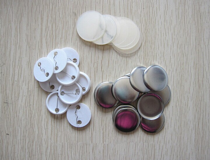 Art Craft Diy Zwarte Pin Knop 32Mm (1.25 ") badge Tin Maker Pin Badge Consumptief Materialen Pin Onderdelen