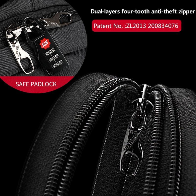 Tigernu-mochila informal antirrobo para ordenador portátil de 15,6 pulgadas, morral escolar delgado para hombre, morral de viaje para adolescentes