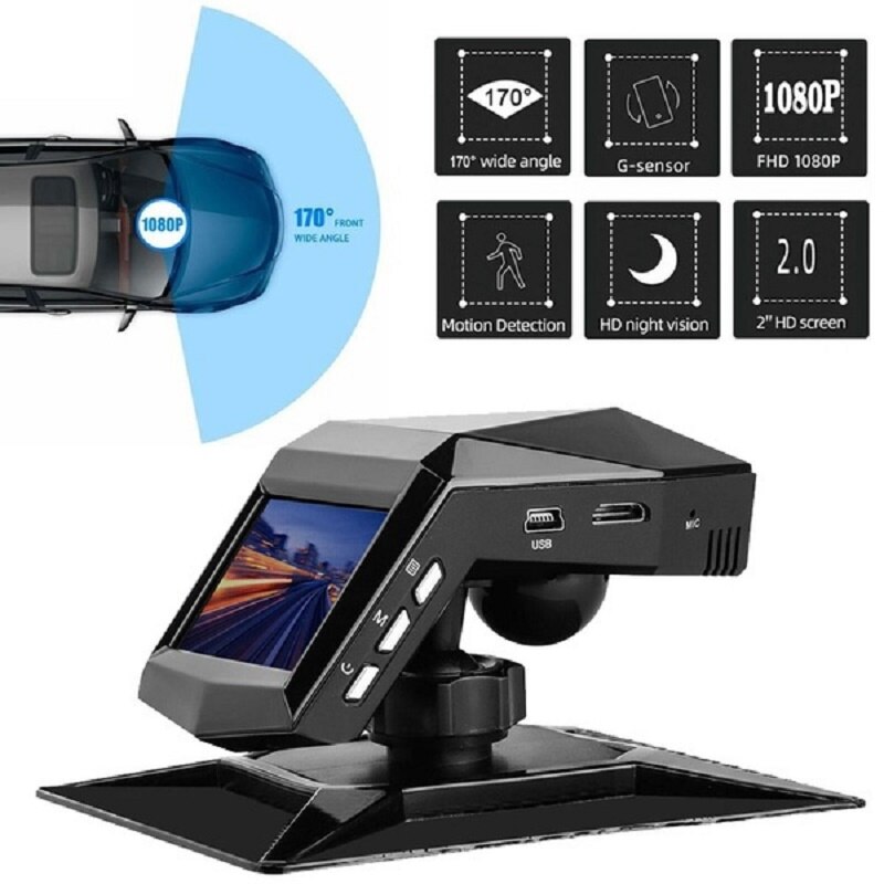 Neue 1080P voll HD Bindestrich Nocken Auto Video Fahren Recorder mit Center Konsole LCD Auto DVR Video Recorder Parkplatz Monitor