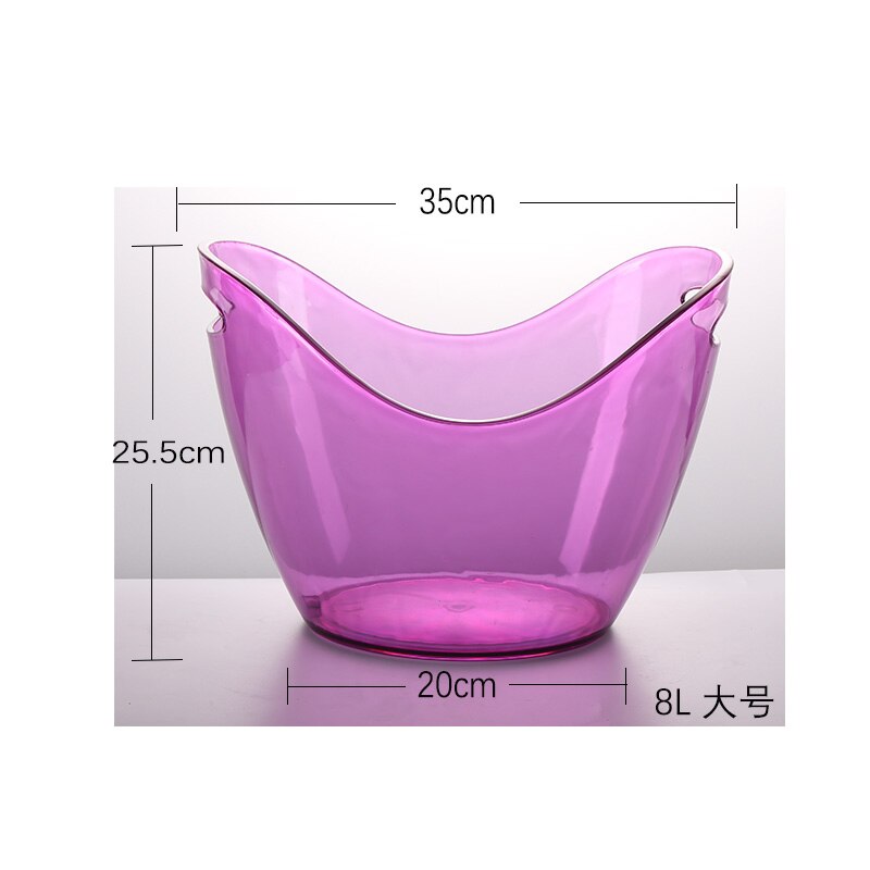 Ice Cube Container Ice Bucket Portable Bucket Wine Ice Cooler Beer Cabinet Bar Kitchen Space Saving Tools Whiskey Freeze Tools: purple8l