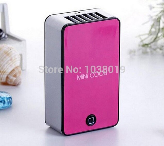 C1-1,Mini Portable HandHeld Table Air Conditioner Cooler Cooling Bladeless Fan USB Rechargeable Battery,Ventilador