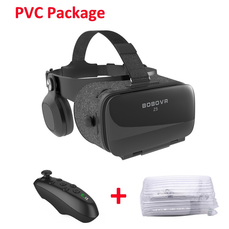 BOBO VR Z5 lunettes de réalité virtuelle Casque 3D Casque lunettes Casque pour Smartphone Viar jumelles jeu vidéo VR: VR with ControllerA