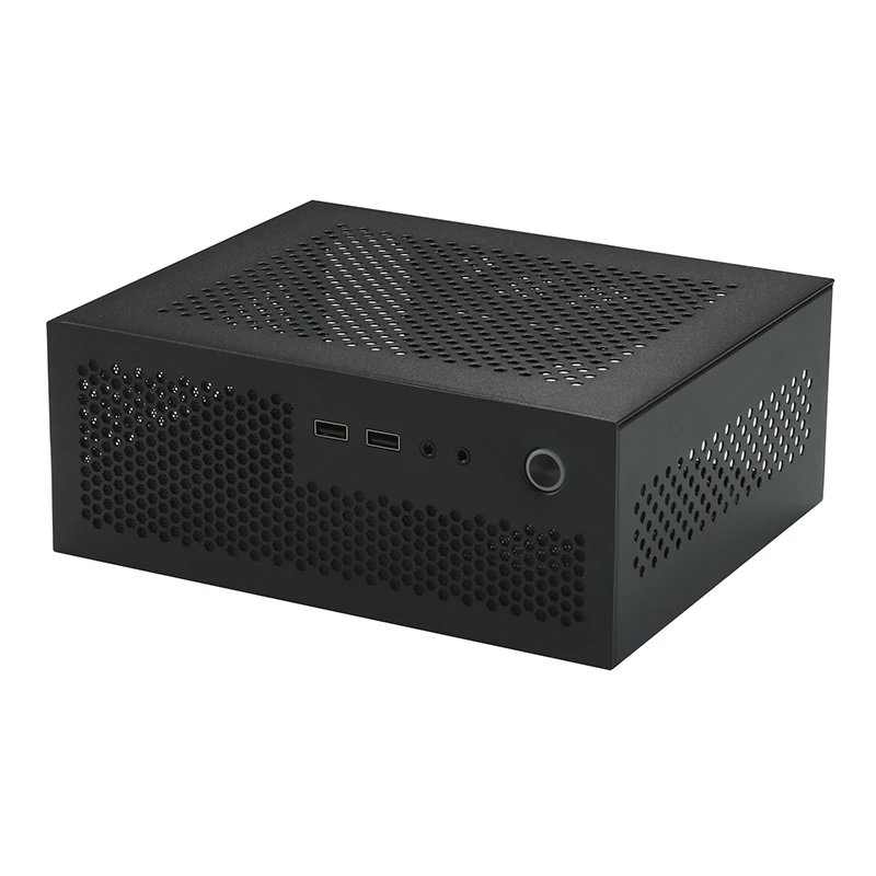 A09 3.8L ITX Chasis A4 HTPC Computadora portátil PC Soporte PCIe 2.5' SSD Drive Mini IPC Flex PSU Case