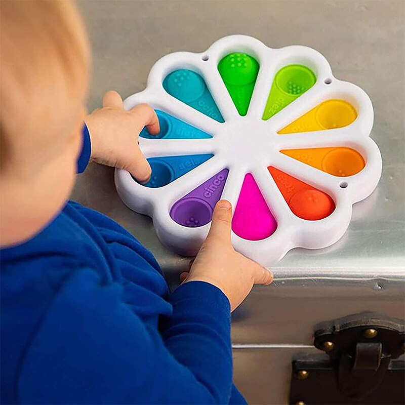 Simple Dimple Fidget Toy Fat Brain Toys Stress Relief Hand Toys For Kids Easy To Use Soft Silicone Decompression Antistress Toys