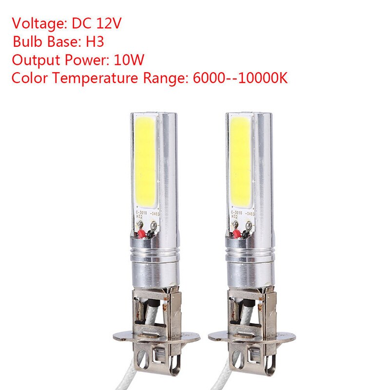 2 Stck H3 Kolben LED Helle Xenon Weiß 6000 K Auto Auto Nebel Licht Lampe Birne 12 V Viele