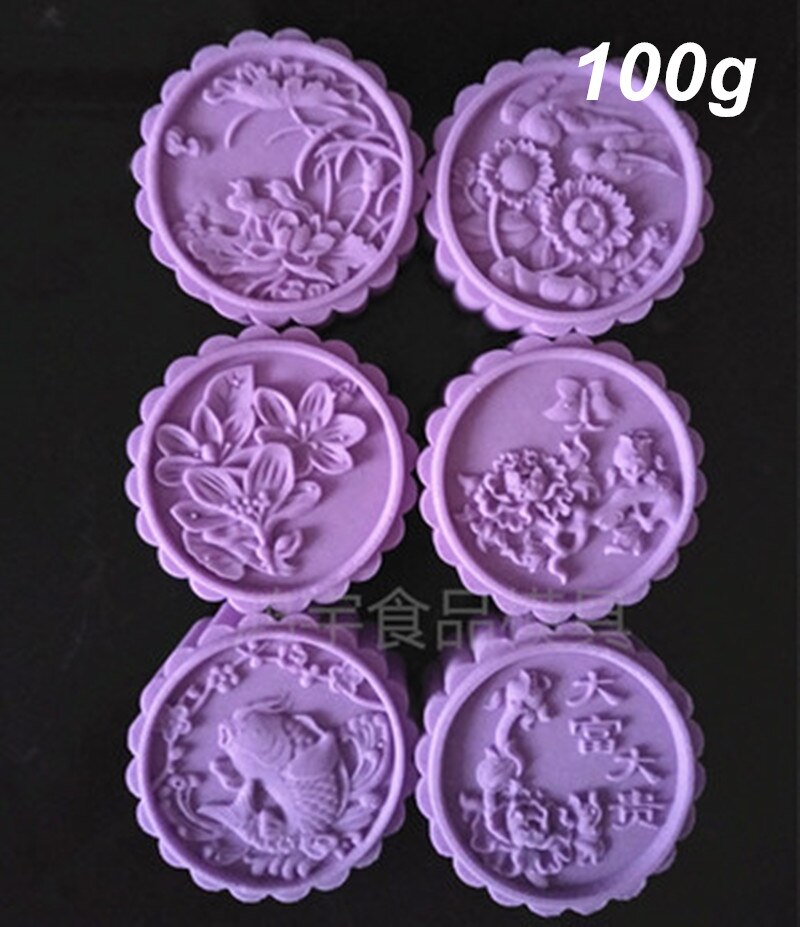 Moule à gâteau en forme de lune, 75g, 100g, 125g, outils de pâtisserie ronde pression manuelle, moule à gâteau en forme de lune en option 1 ensemble: HY23