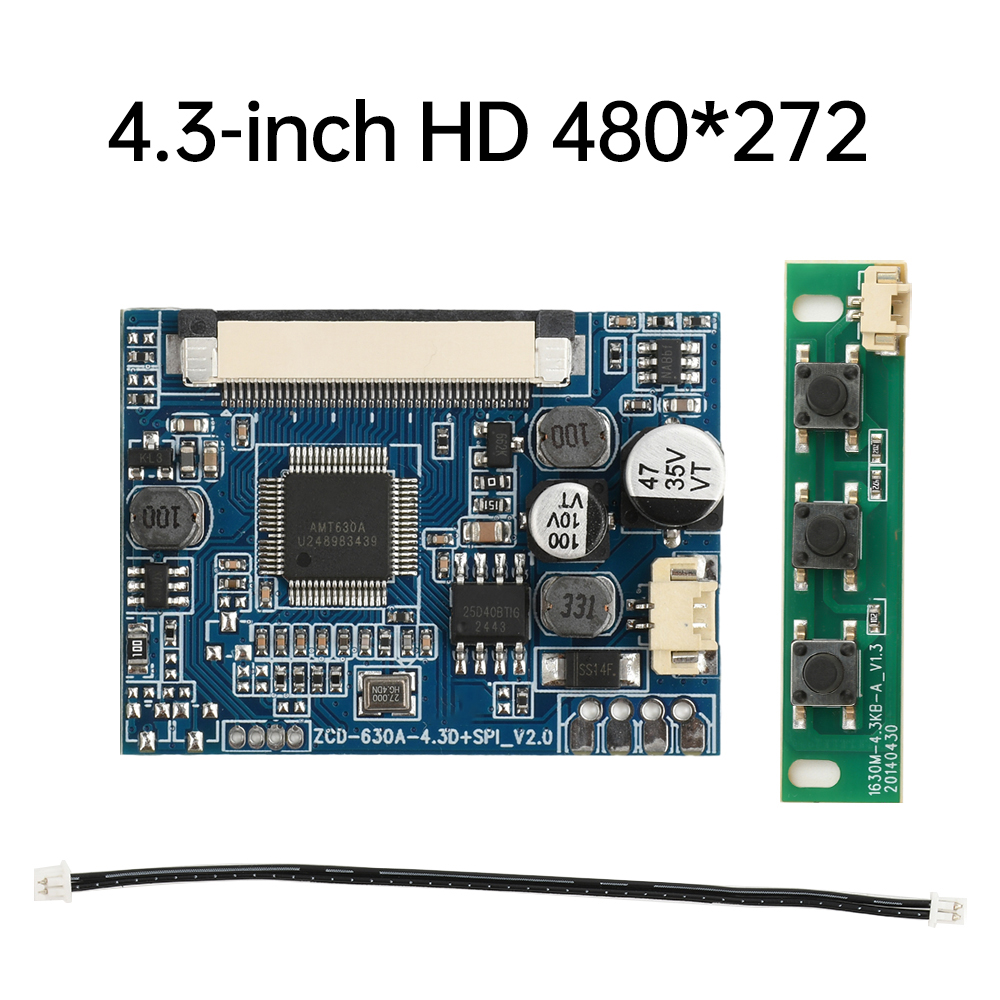 4.3 Inch 5 Inch 480*272 800*480 LCD Display Driver Board Module Kit Monitor For Car AV Digital Photo Frame Multi-Function: Bundle1