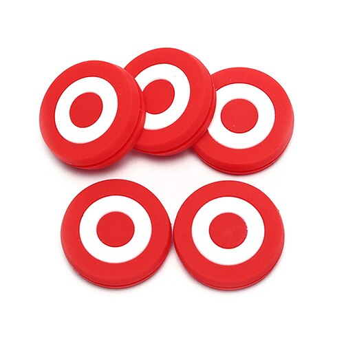 1 pçs raquete de borracha de silicone amortecedor vermelho alvo bonito raquete de tênis vibração