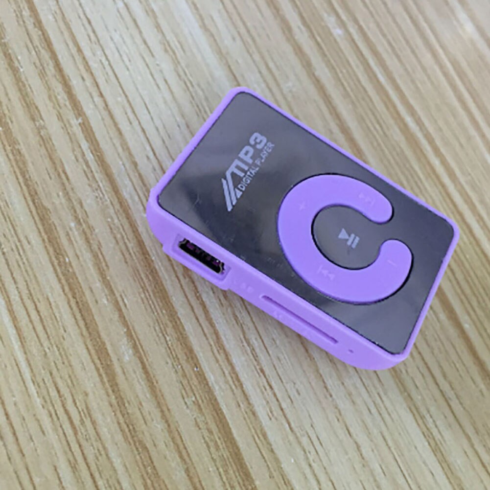 Mirror USB metal mini Clip mp3 Player 8 GB sport portable Music digital TF/SD Card Slot player mp 3 player card