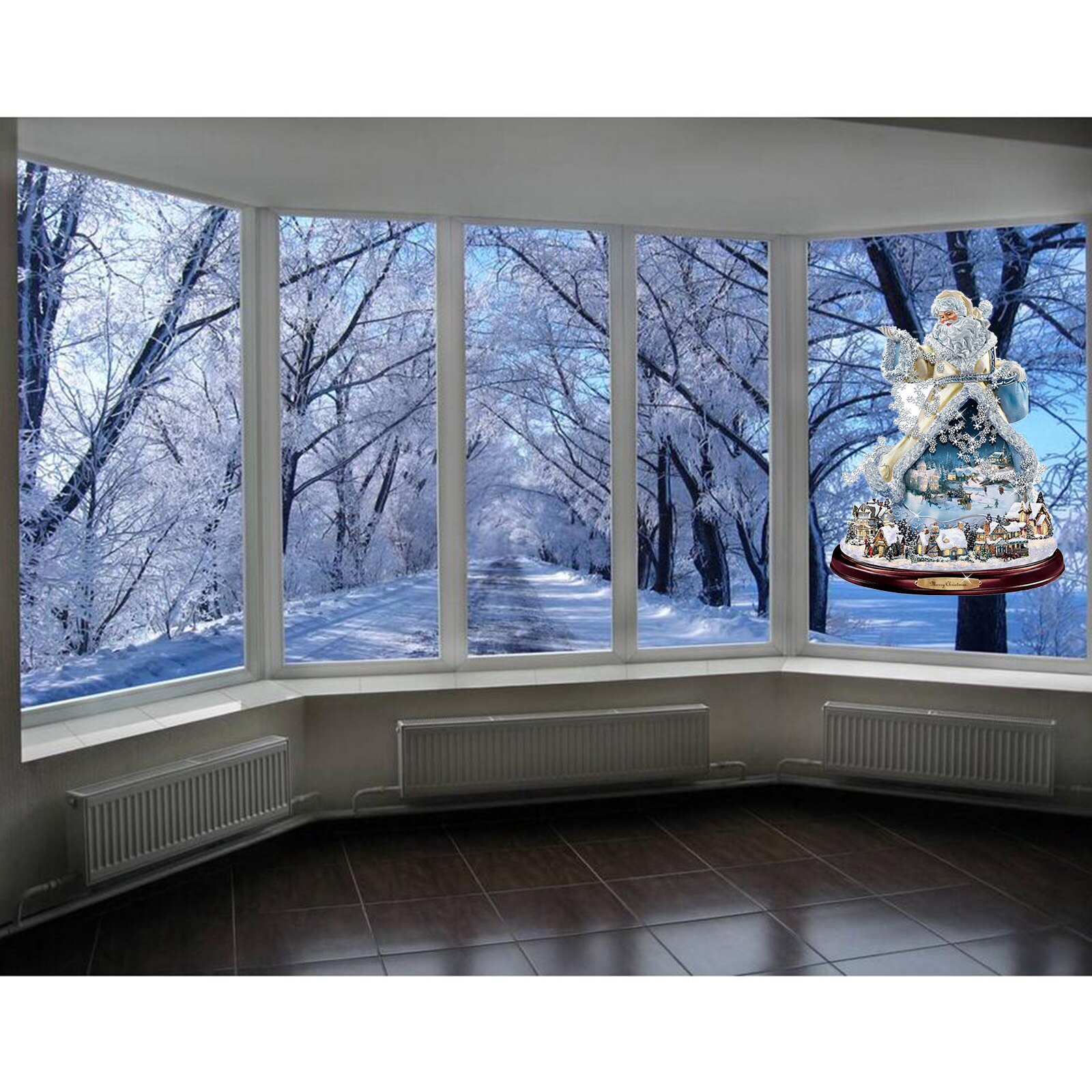 9 Styles Christmas Xmas Window Stickers Wall Home Church Class Shop Decor: style 8