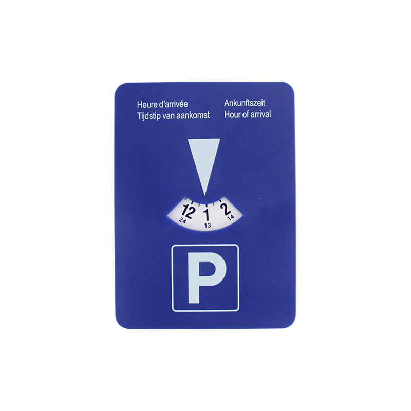 Blaue digitale Parktimer-Scheibe, tragbare Kunststoff-Autoparkuhr, , Zeitanzeige, Werkzeug für einfache Parkmanagement: Blau