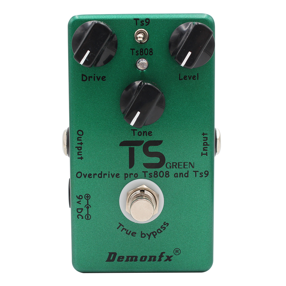 Compresor Demonfx/Overdrive/Booster Pedal de efectos de guitarra de con True Bypass: Verde