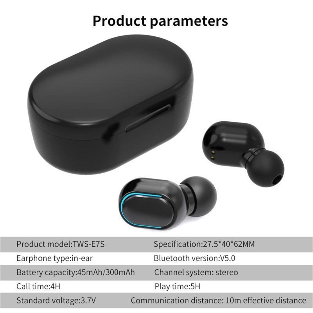 Top Selling Product In E7S Draadloze Koptelefoon Bluetooth Noise Cancelling Led Scherm Headset