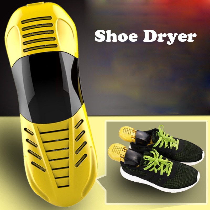 Dmwd elektrisk sko tørretumbler indtrækkelig bage sko enhed sko tørring deodorizer sterilisering med tidsindstilling til husstand 220v