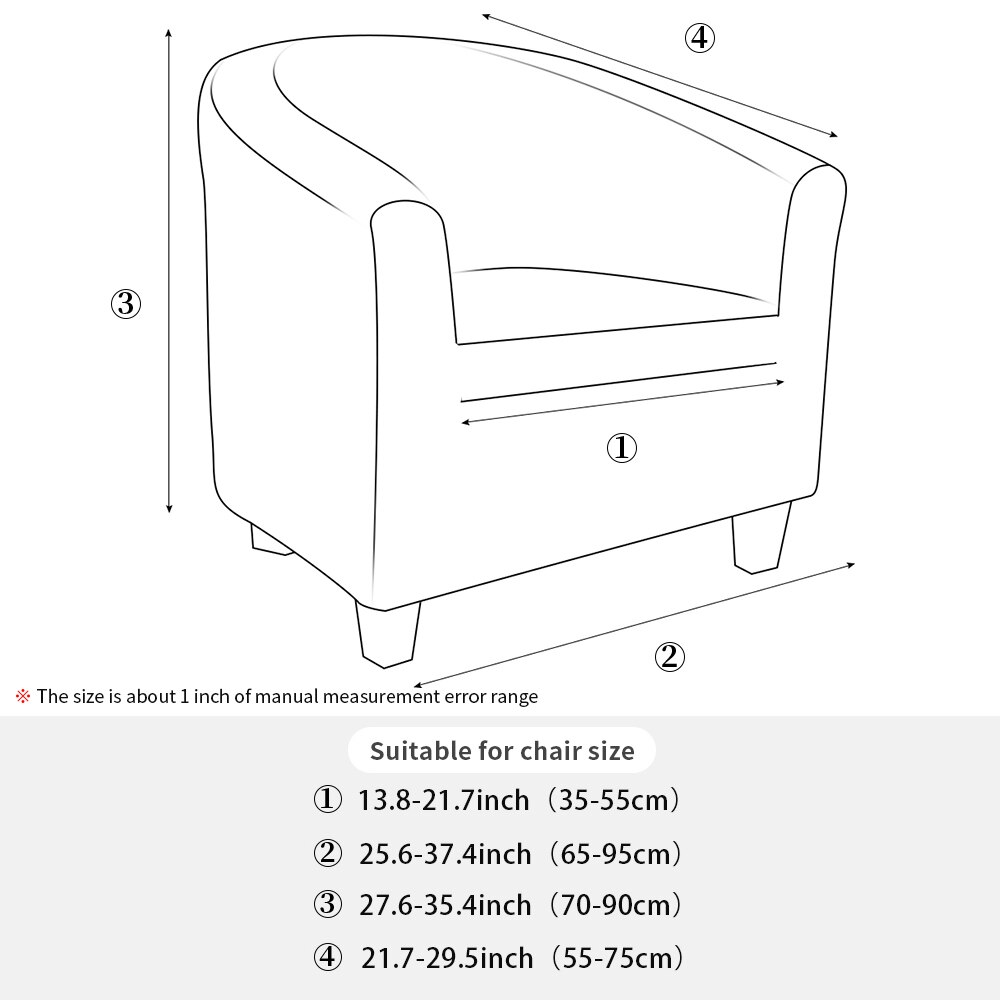 Club Chair Slipcover Stretch Armchair Covers Printed Tub Chair Cover Sofa Cover Spandex Couch Covers For Bar Counter Living Room