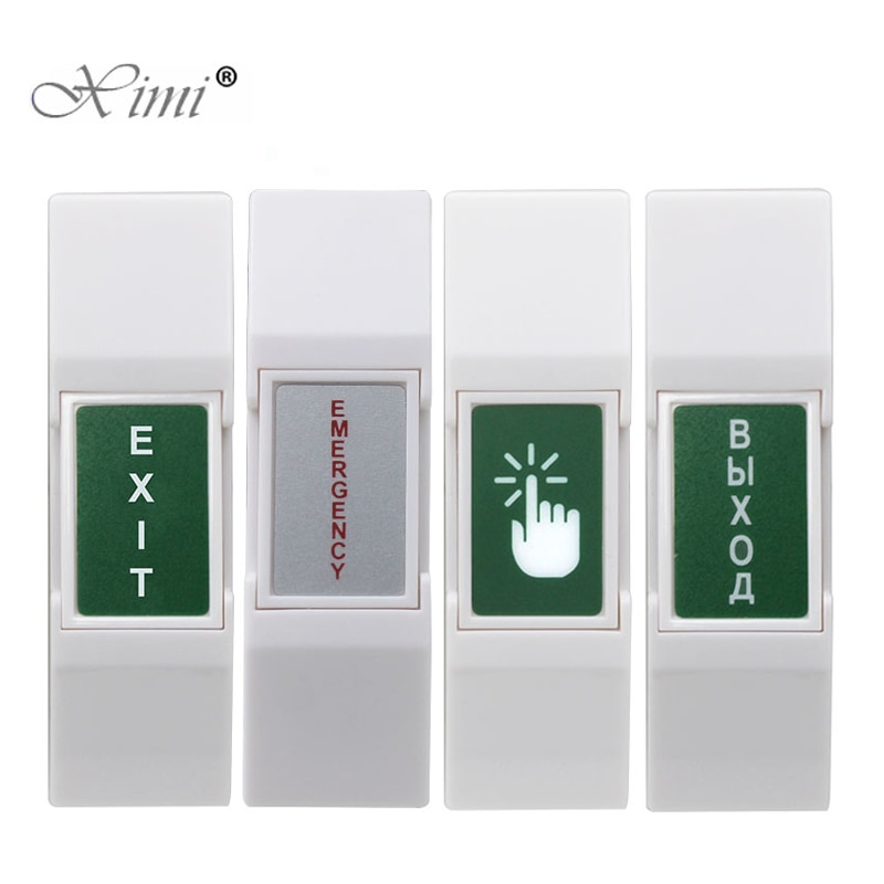 PC Fireproof Plastic request to Door Exit Button Emergency Push Switch for Entry Access Control System for All Electric Lock