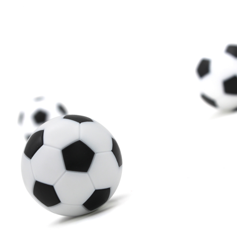 6PCS/lot 32mm Small Soccer Ball Mini Table Football Balls Black White Soccer Ball for Entertainment Flexible Trained Relaxed Toy