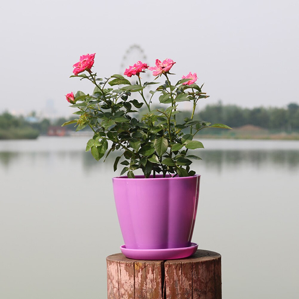 Pumpa form plast imitation porslin blomkruka suckulenta trädgård planter trädgård leveranser
