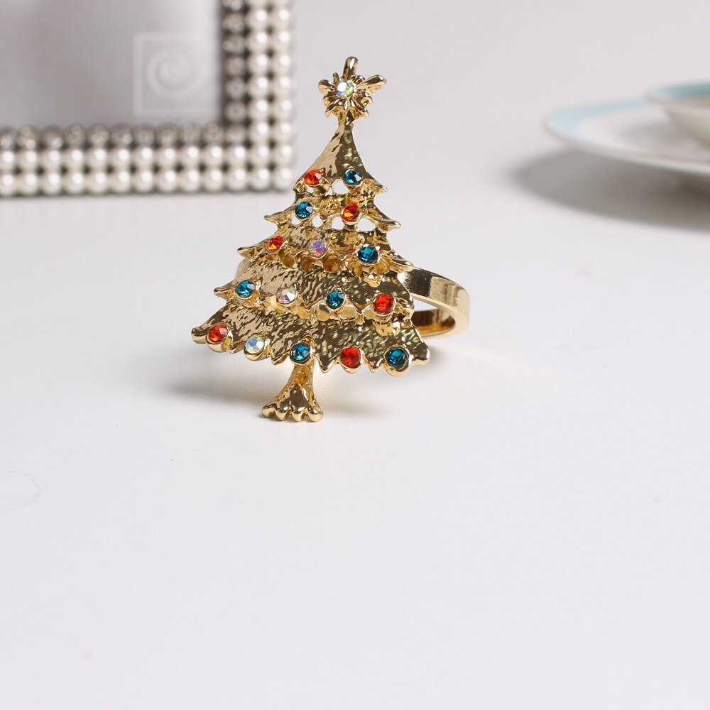 6 stk guld sølv hjortehoved serviet spænde jul hjorte serviet ring hotel dekorativ mund klud spænde metal serviet ring
